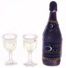 Champagne with Two Glasses