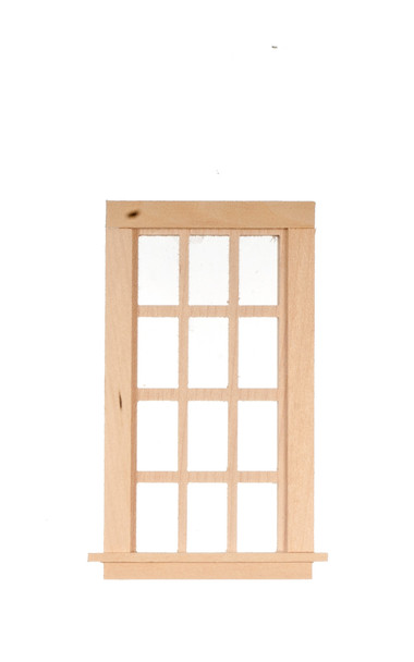 Dollhouse City - Dollhouse Miniatures 6 Over 6 Single Window