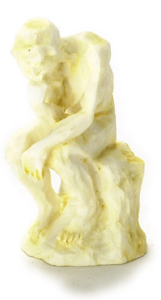 Dollhouse City - Dollhouse Miniatures Thinker - Ivory