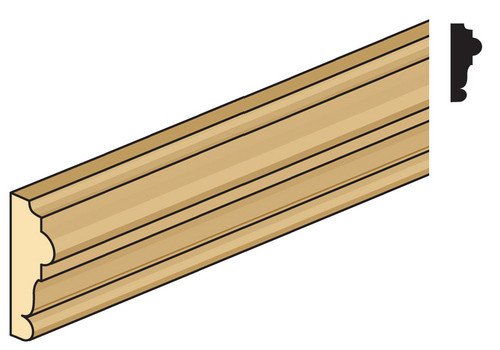 Dollhouse City - Dollhouse Miniatures CRB-8 Chair Rail