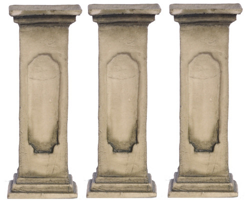Dollhouse City - Dollhouse Miniatures Small Pedestal Set - Green