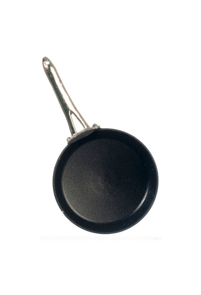 Dollhouse City - Dollhouse Miniatures Small Teflon Pan- Black
