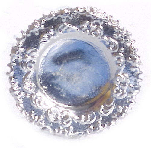 Dollhouse City - Dollhouse Miniatures Plate - Silver
