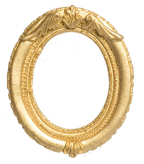 Dollhouse City - Dollhouse Miniatures Picture Frame - Oval and Small