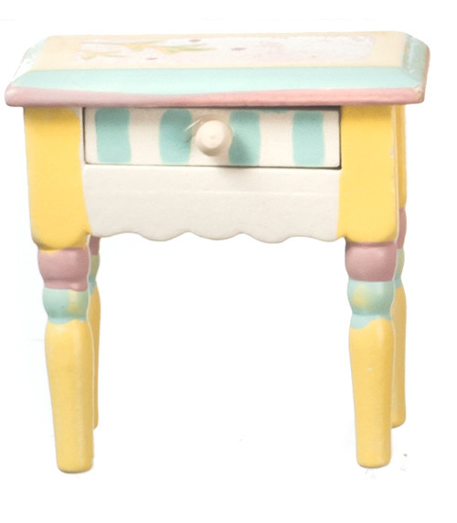Dollhouse City - Dollhouse Miniatures Nightstand - Painted