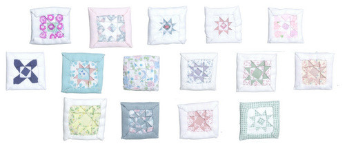 Dollhouse City - Dollhouse Miniatures Pillows - Assorted Colors