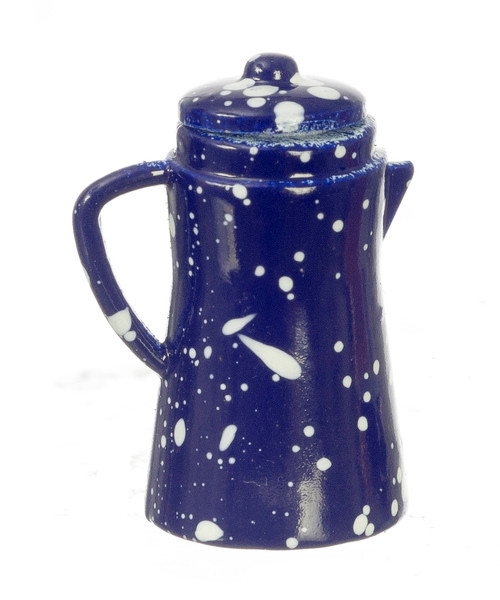 Coffee Pot - Blue Spatter