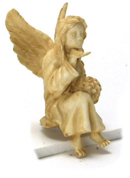 Dollhouse City - Dollhouse Miniatures Sitting Angel - Tan