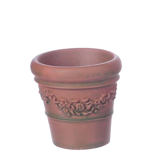 Dollhouse City - Dollhouse Miniatures Victorian Pot Set- Large and Tan