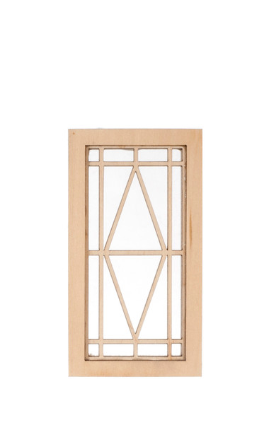 Dollhouse City - Dollhouse Miniatures Prairie Diamond Window