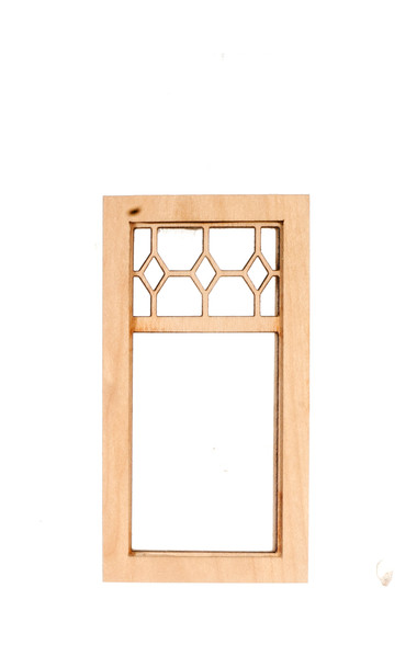Dollhouse City - Dollhouse Miniatures Prairie Diamond Top Window