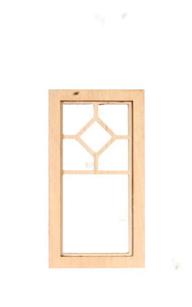 Dollhouse City - Dollhouse Miniatures Center Diamond Window