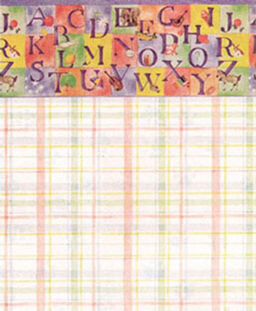 Wallpaper ABC Blocks Set - Pastel