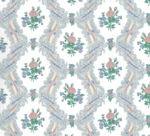 Wallpaper Ogee Lace Set - White and Peach