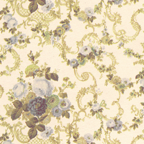 Wallpaper Roosevelt Rose Set - Blue