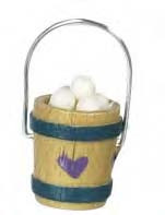 Wooden Bucket of Eggs