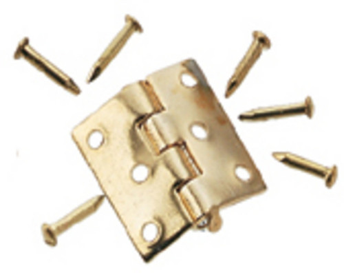 Butt Hinges with Nails - Brass