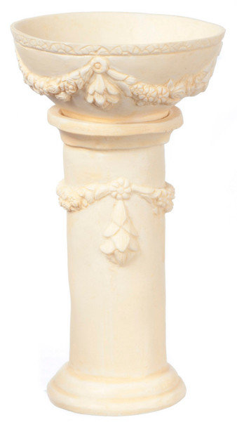 Victorian Bird Bath - Ivory
