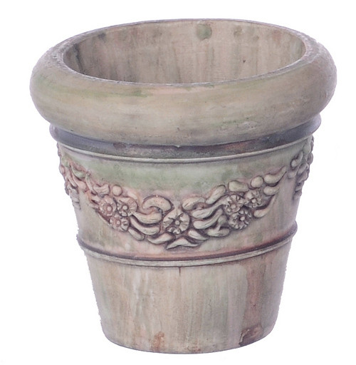 Dollhouse City - Dollhouse Miniatures Victorian Pots Set - Extra Large and Green