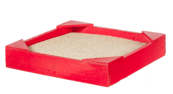 Dollhouse City - Dollhouse Miniatures Sandbox with Sand - Red