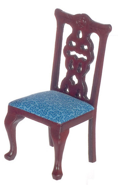 Side Chair - Mahogany - Green