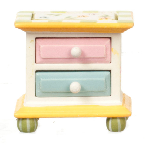 Dollhouse City - Dollhouse Miniatures Springtime Nigthstand