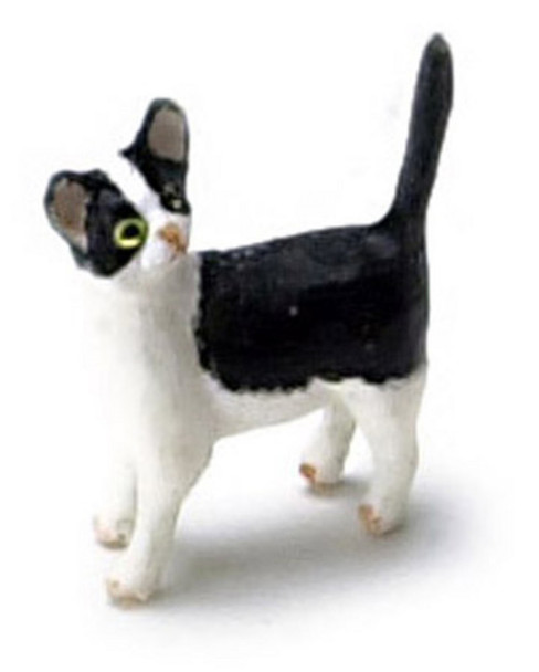 Dollhouse City - Dollhouse Miniatures Kitten - Black and White