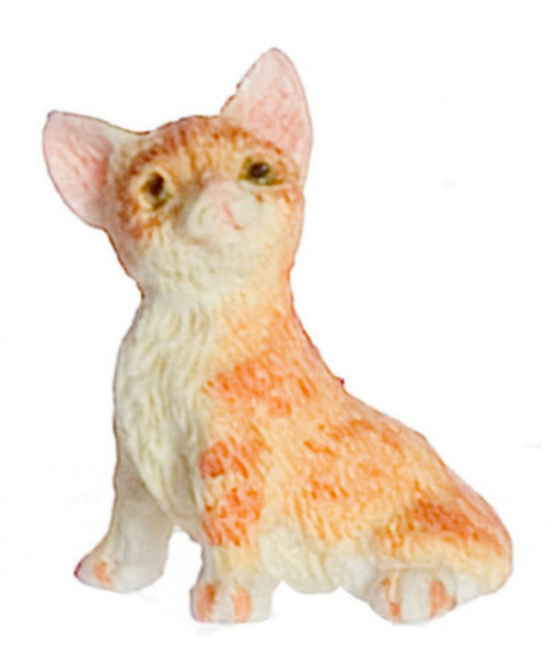 Dollhouse City - Dollhouse Miniatures Kitten - Orange