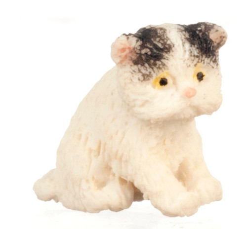 Dollhouse City - Dollhouse Miniatures Persian Kitten - Black and White