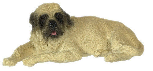 Dollhouse City - Dollhouse Miniatures Resting Mastiff