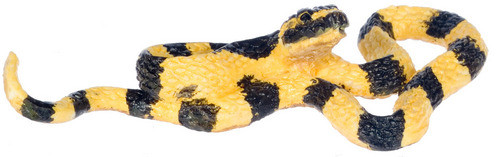 Dollhouse City - Dollhouse Miniatures Banded Krait Snake - Large
