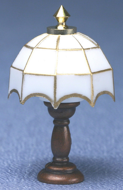 White Tiffany Table Lamp