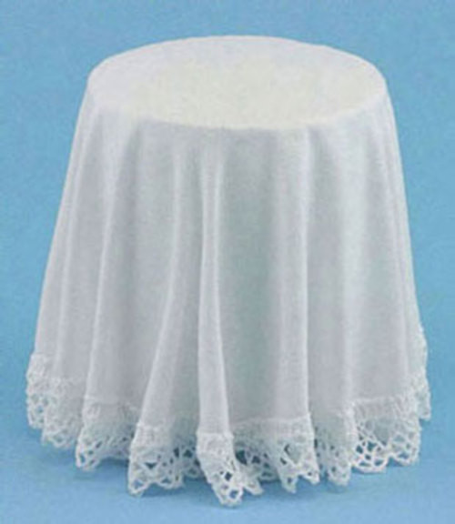 Skirted Table - White