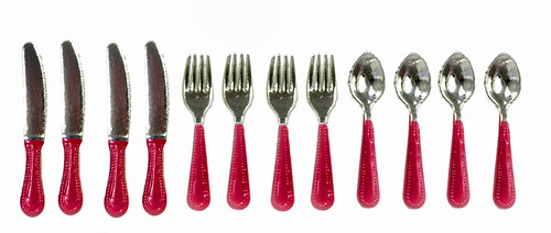 Silverware Set - Red