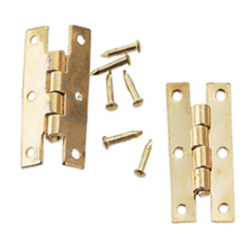 H-Hinges Set - Brass