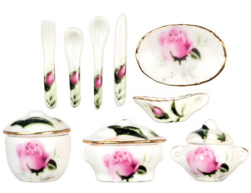 Dinnerware Set - Pink Rose