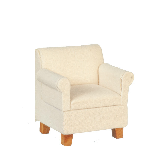 Armchair - White Fabric