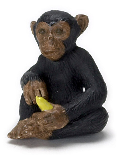 Dollhouse City - Dollhouse Miniatures Chimpanzee with Banana