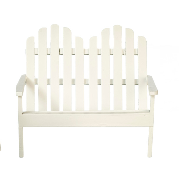 Adirondack Double Chair - White