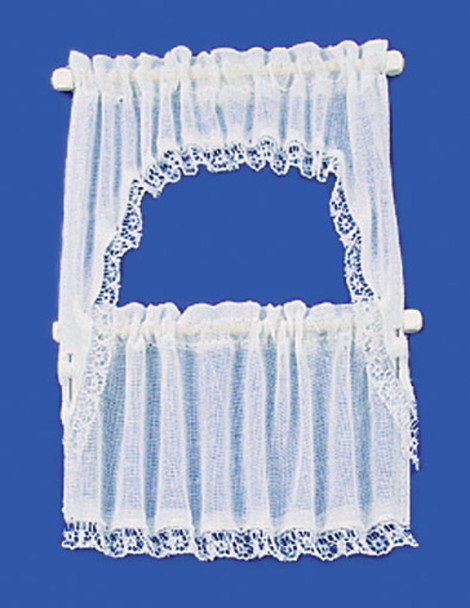 Curtains Set - Demi Cape and White
