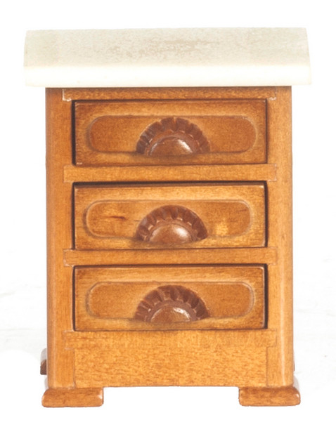 Victorian Night Table - Walnut