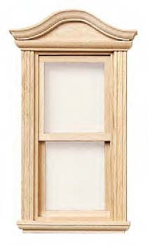 Bonnet Pediment Double Hung Window