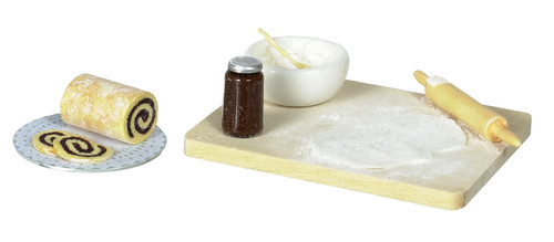 Dollhouse City - Dollhouse Miniatures Chocolate Log Preparation