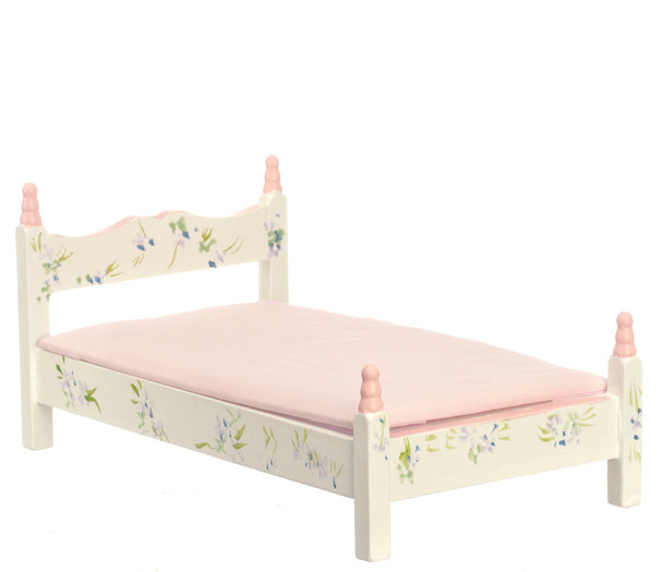 Dollhouse City - Dollhouse Miniatures Pink Bed