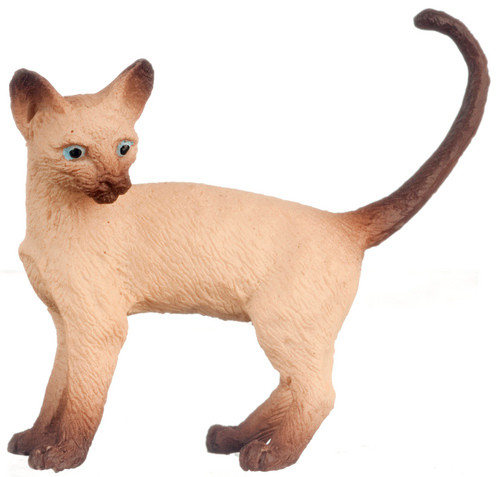 Dollhouse City - Dollhouse Miniatures Cat Siamese