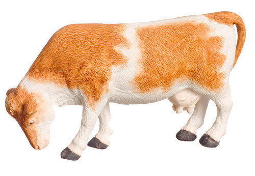 Dollhouse City - Dollhouse Miniatures Eating Cow - Brown
