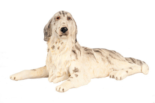 Dollhouse City - Dollhouse Miniatures Irish Setter - Black and White