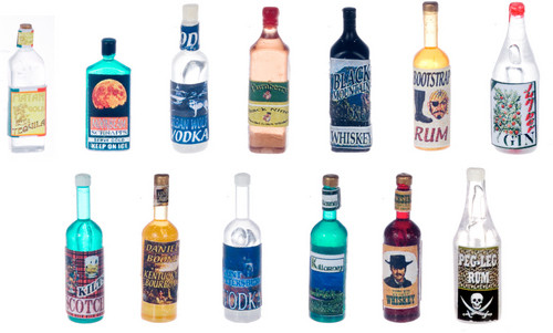 Liquior Bottles Set - Assorted