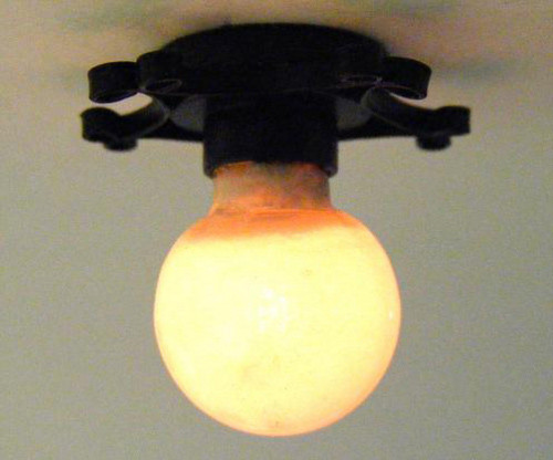 Dollhouse City - Dollhouse Miniatures Starbust Ceiling Lamp - Black