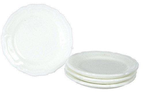 Dollhouse City - Dollhouse Miniatures Dinner Plates Set - Style Q